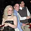 Students play along with the Roseville Big Band during the 2001 Mid-Winter Dance.