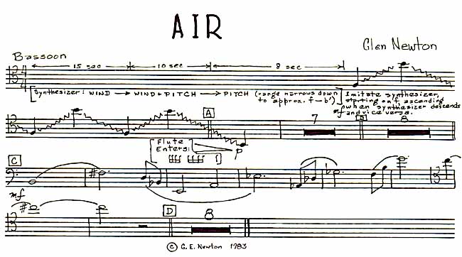 "Air" - bassoon part.