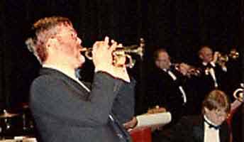 Glen plays a piccolo trumpet.