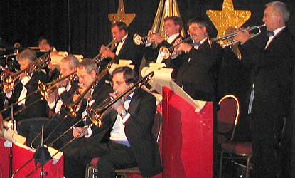 The brass play a section passage.