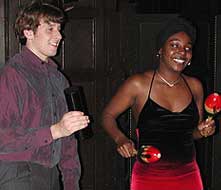 Carleton College students joined the Roseville Big Band for Latin music at the 2003 Mid-Winter ball.