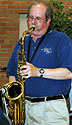 Glen Peterson plays tenor sax.