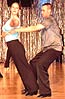 David Haas and Julie Zarambo, swing dancers.