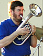 Glen plays alto horn.