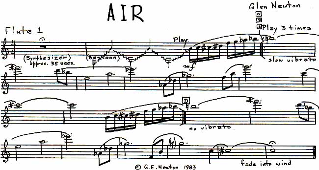 "Air" -  first flute part.