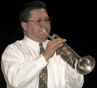 Mike Park plays a trumpet solo.