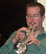 Brandon plays trumpet