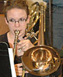 Jenn plays bass trombone