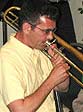 Scott plays trombone