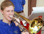 Eric plays trombone