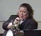 Linda with trumpet and plunger